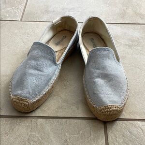 Light Blue Espadrille Slip-On Shoes